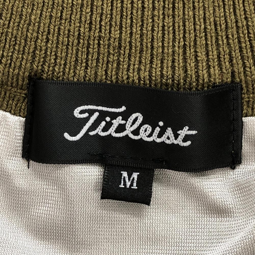 [ новый товар ] Titleist вязаный жакет хаки × темно-синий подкладка есть . способ мужской M Golf одежда TITLEIST|SALE цена 
