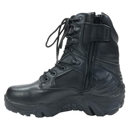  Tacty karu boots DELTA side zipper attaching is ikatto [ 25cm / black ] Delta combat boots army shoes 
