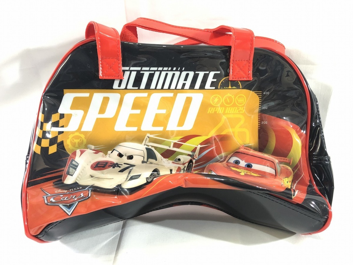 [Disney] The Cars Kids сумка "Boston bag" PVC производства ( красный ) ( чёрный ) { не использовался } стоимость доставки 510 иен ( Kids * сумка )
