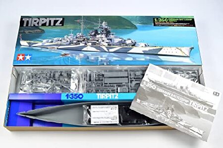 タミヤ ドイツ 戦艦 テルピッツ（1/350スケール 艦船 No.15