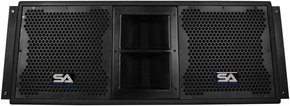 Seismic Audio - SALA-210 pair - passive 2x10 line a Ray speaker 2 piece - PA/DJ band life sound 