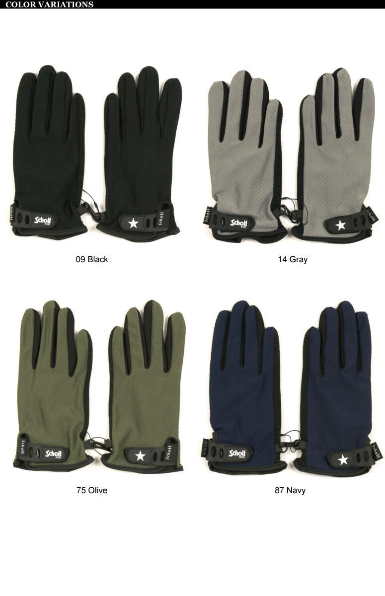 ( Schott ) Schott summer перчатка перчатки для мотоцикла сетка материалы смартфон соответствует мужской женский [ День отца подарок ]