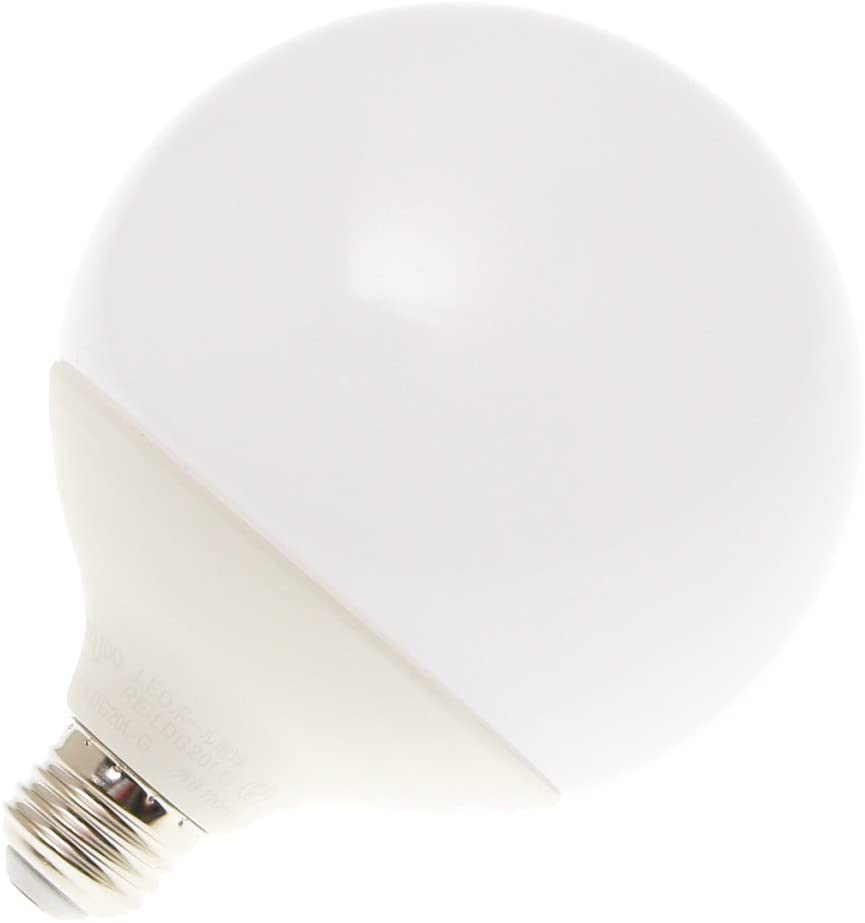  большой LED мяч лампа диаметр 12cm E26 застежка белый цвет немного желтый цвет .. есть установленный цвет style 2600lm в общем лампа 150W форма соответствует. яркость все направления модель 
