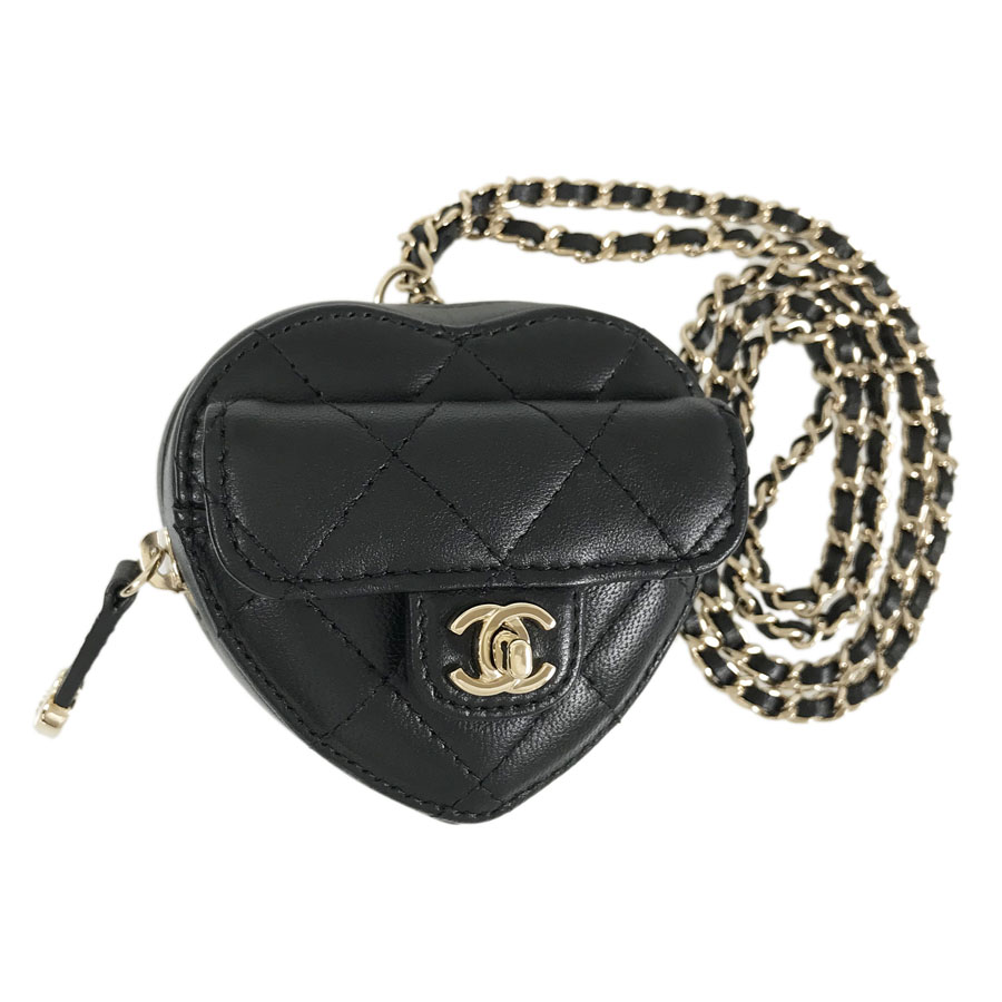  Chanel matelasse Mini pouch ssh[ used ]