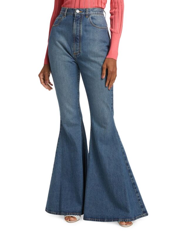  ARAI a lady's bottoms Denim pants jeans Flared High-Rise Jeans