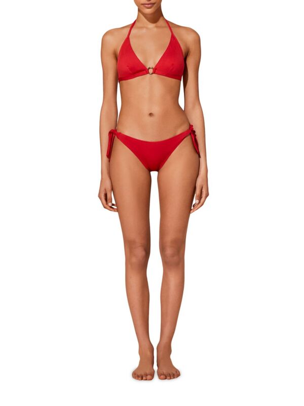  vi ru blur k in lady's bottoms only swimsuit Flamme Low-Waist String Bikini Bottom