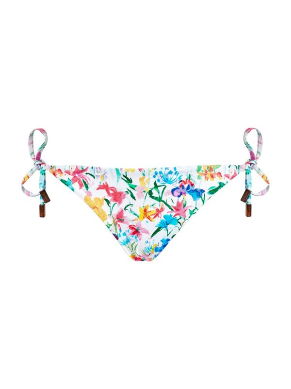  vi ru blur k in lady's bottoms only swimsuit Happy Flow Floral Side-Tie Bikini Bottom