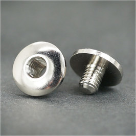  Chicago screw hole silver 9.5mm | collection screw Conti . for screw leather skill leather craft raw materials Conti . work 
