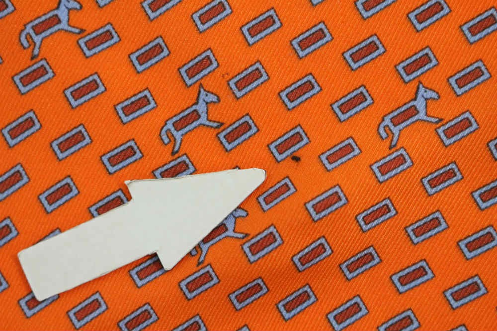  Hermes маленький Calle * шланг рисунок карман шарф шея одежда / orange × голубой /HERMES на следующий день рассылка возможно /215998