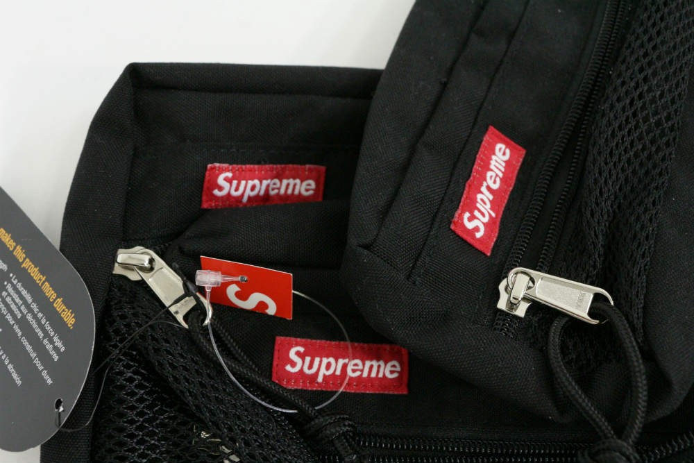  не использовался * Supreme 16AW Mesh Organizer Bags (Set of 3)* дорожная сумка / черный × красный /Supreme на следующий день рассылка возможно /216142