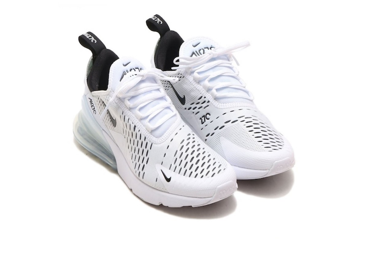 WMNS AIR MAX 270 "WHITE BLACK" AH6789-100 （ホワイト/ホワイト/ブラック）の商品画像