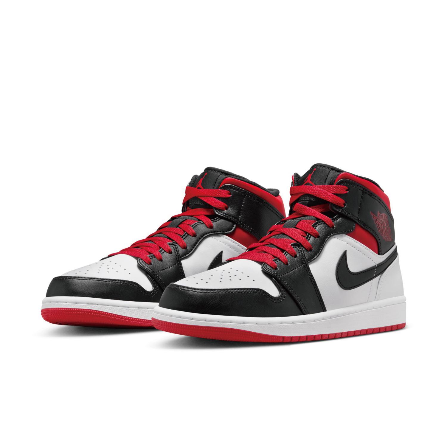 NIKE AIR JORDAN 1 MID "GYM RED" DQ8426-106 （ホワイト/ブラック/ジムレッド） Jordan エア ジョーダン 1 メンズスニーカーの商品画像