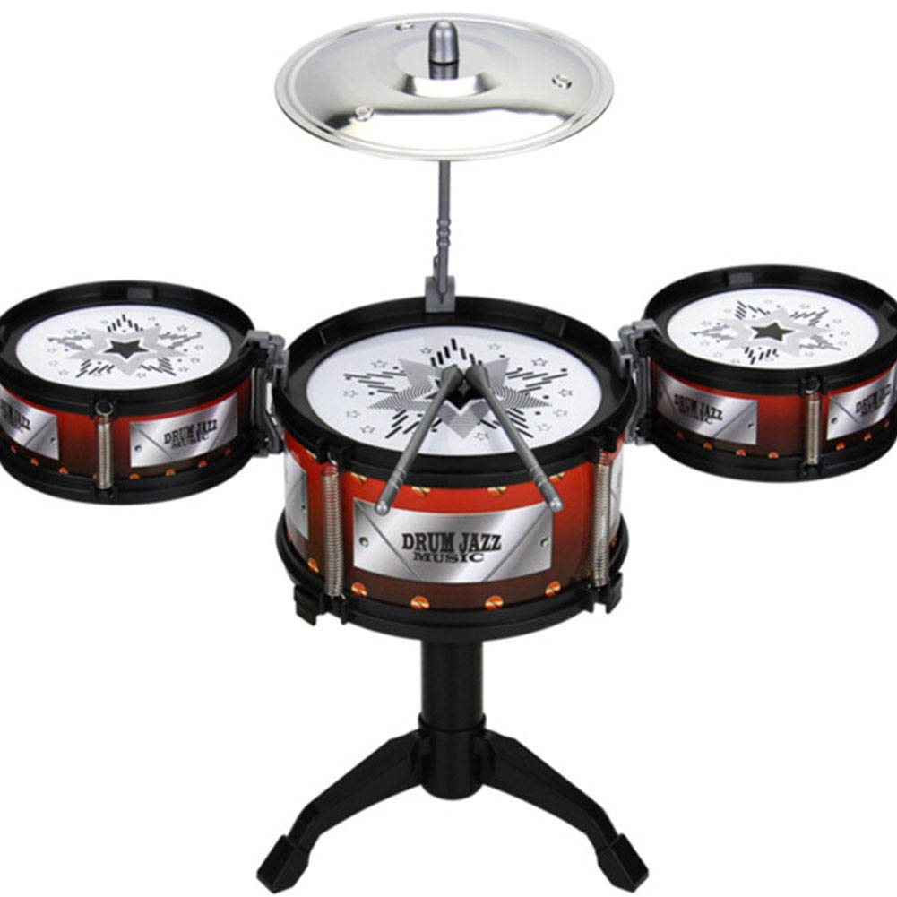  for children Mini drum set drama -... band ... drum set musical instruments 3 drum drum stick child Kids present gift gift celebration 