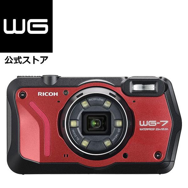 RICOH WG-7 красный ( Ricoh компактный цифровой фотоаппарат водонепроницаемый пыленепроницаемый ударопрочный жесткий площадка GPS) надежный производитель прямые продажи 