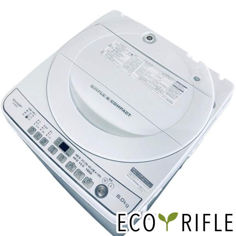 シャープ 全自動洗濯機 ES-G60TC-W（ホワイト系） 洗濯機本体 - 最安値  