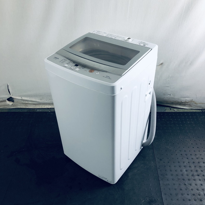  washing machine used aqua AQUA AQW-S5M(W) 2022 year made 5.0kg white sending manner dry with function full automation one person living 