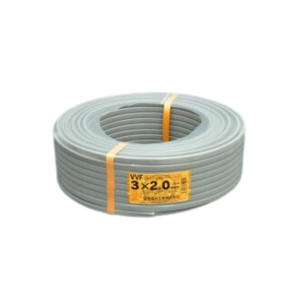  outlet Fuji electric wire VVF electric wire cable 2.0-3c 3×2.0mm LFV article length :100m Hokkaido, Okinawa, remote island shipping un- possible 