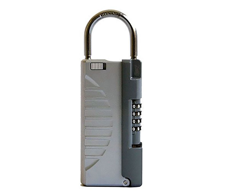 Newキーストックハンディ ダイヤル式 小型鍵保管箱 N-1297 家庭用 シルバーの商品画像