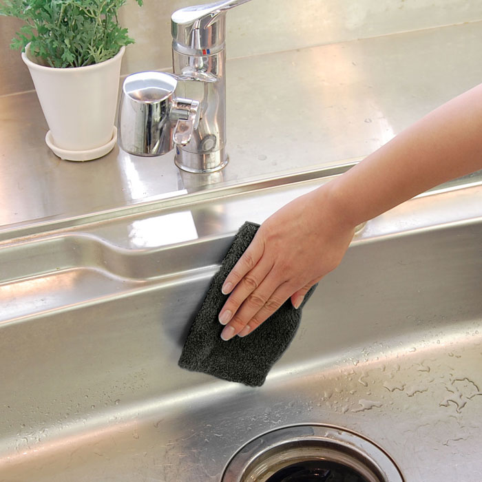  detergent . not! oil dirt exclusive use dish cloth ( dark gray )