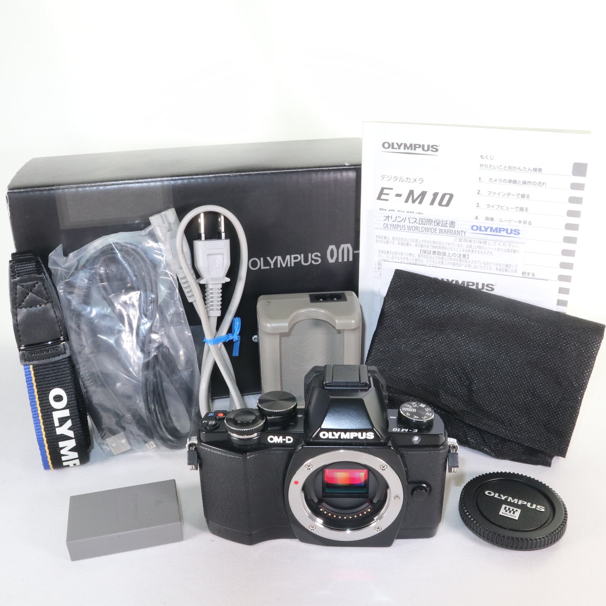 オリンパス OLYMPUS OM-D E-M10 EZダブルズームキット（ブラック