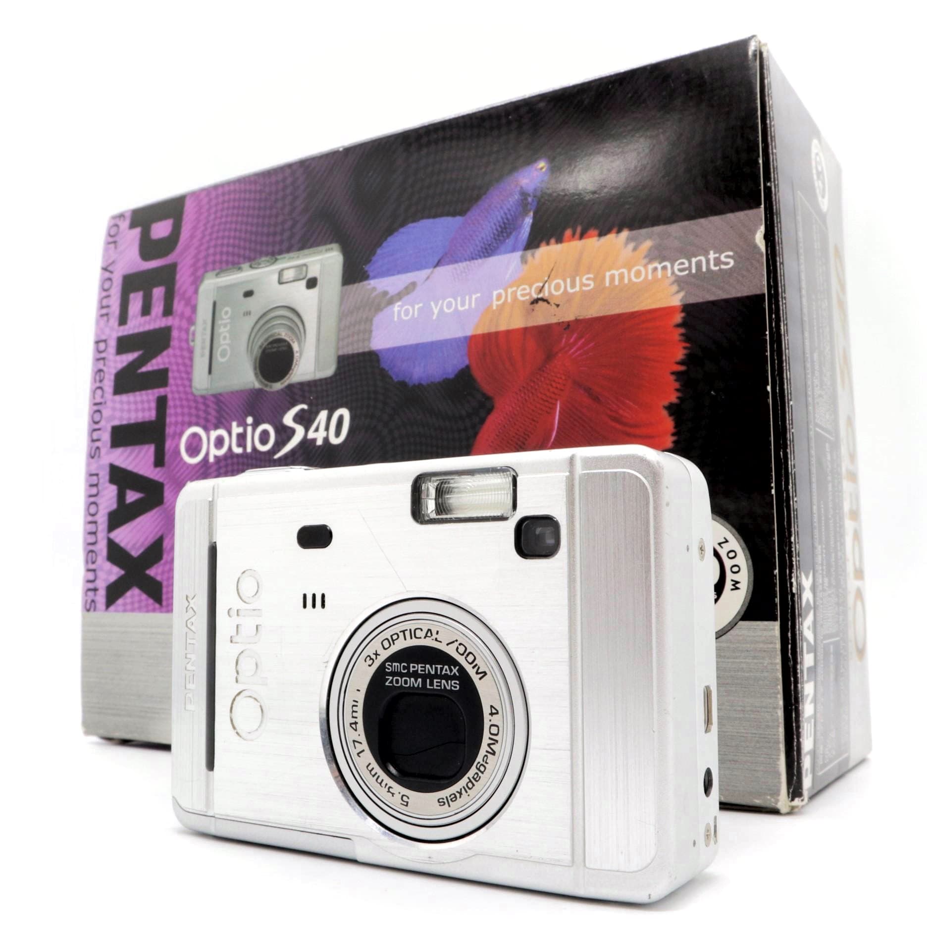 美品 PENTAX Optio S40 デジタルカメラ 本体 ペンタックス オプティオ Optio S40（シルバー） コンパクトデジタル