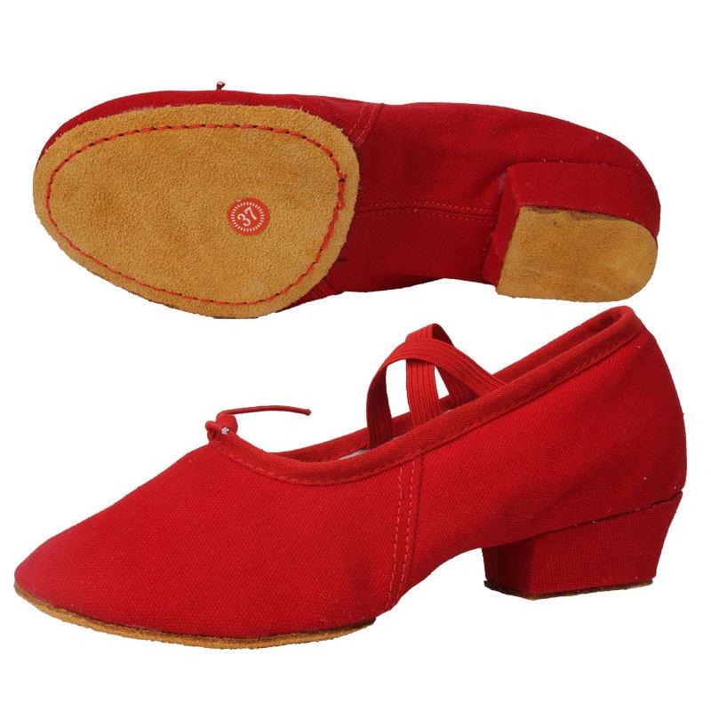  ballet shoes adult Kids Dance shoes cloth made lady's heel shoes ballet shoes Jazz Dance campus lady's hula dance Dance 