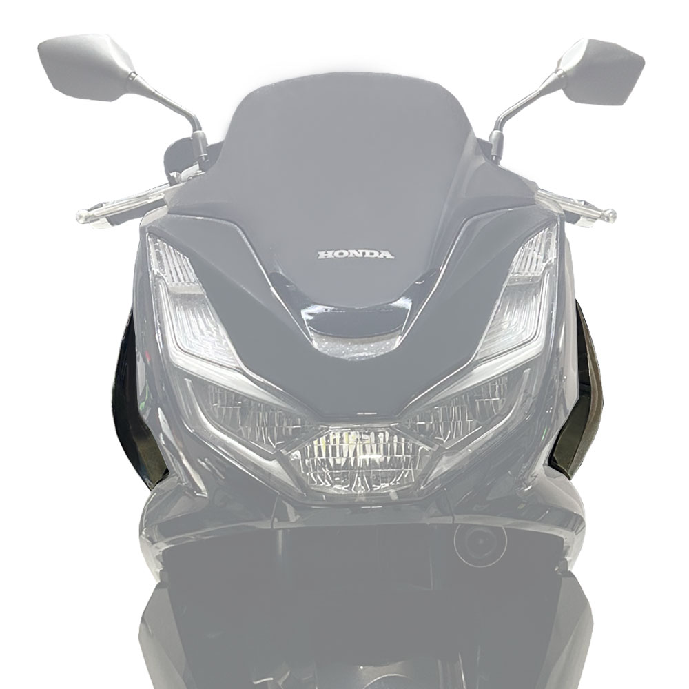  боковые ветровики Honda PCX125 PCX160 JK05 KF47 затонированный черный защита от ветра защищающий от холода меры левый и правый в комплекте мотоцикл мотоцикл custom экстерьер детали 
