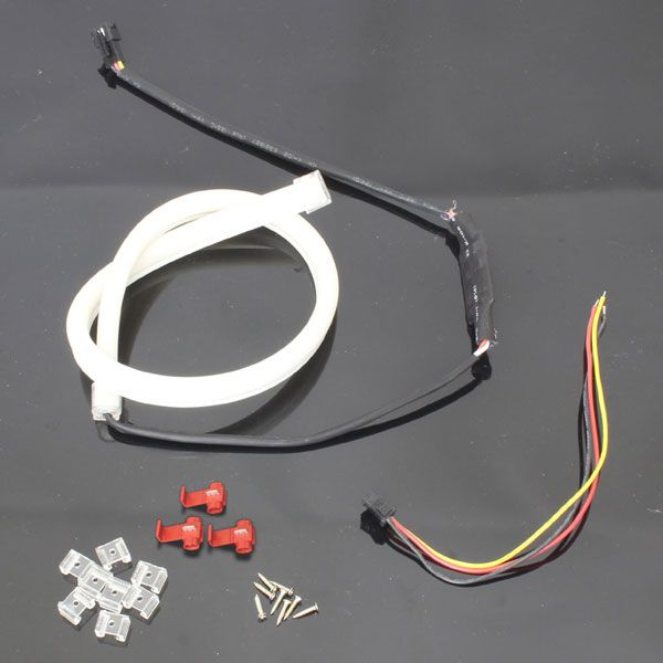  силиконовая трубка LED свет белый / красный белый / красный 90cm неоновый свет лампа ilmi позиция маленький дневной свет eye line ("реснички") почтовая доставка OK