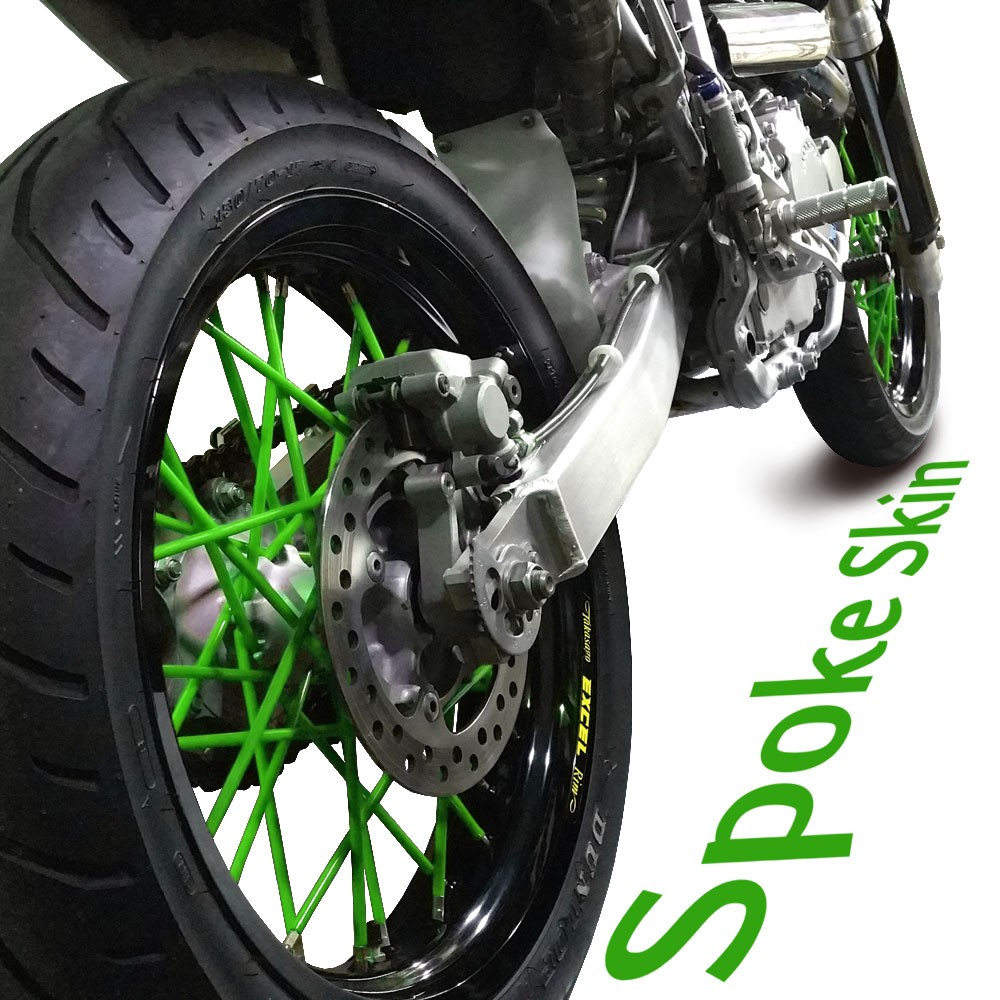  для мотоцикла спица колесо спица s gold спица покрытие флуоресценция зеленый 80шт.@21.5cm колесо custom мотоцикл мотоцикл custom детали спица LAP 