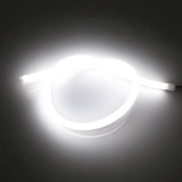  силиконовая трубка LED свет белый 45cm неоновый свет лампа ilmi позиция маленький дневной свет eye line ("реснички") 