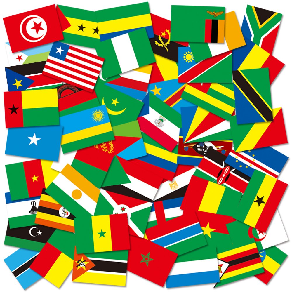  moon graphics postcard national flag Africa ejiptoSET18