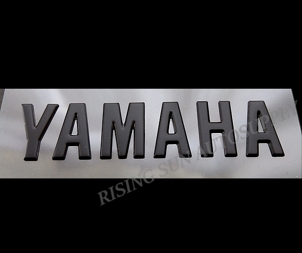  Yamaha оригинальный эмблема [YAMAHA] черный /. качество полимер 120mm цельный 3D
