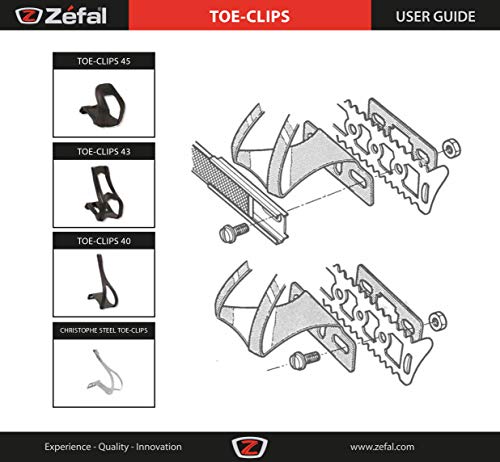  Zephyr ru(Zefal) half clip resin made Chris tofno- strap clip [Christophe No Strap Clips] black installation metal fittings attaching flat pedal for 