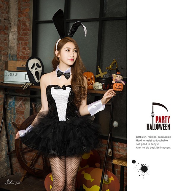  costume play clothes fancy dress bunny girl costume play clothes ba knee costume 