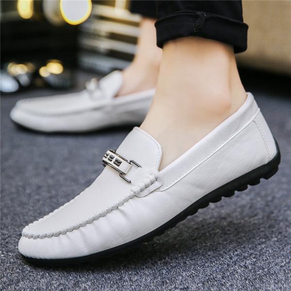 туфли без застежки Loafer мужской обувь для вождения casual легкий водонепроницаемый черный мужчина кожа обувь модный ..... джентльмен обувь ходить на работу студент 