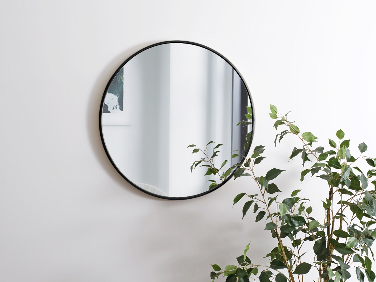 Lon wall mirror 60cm all 3 color aluminium Northern Europe simple stylish round shape 