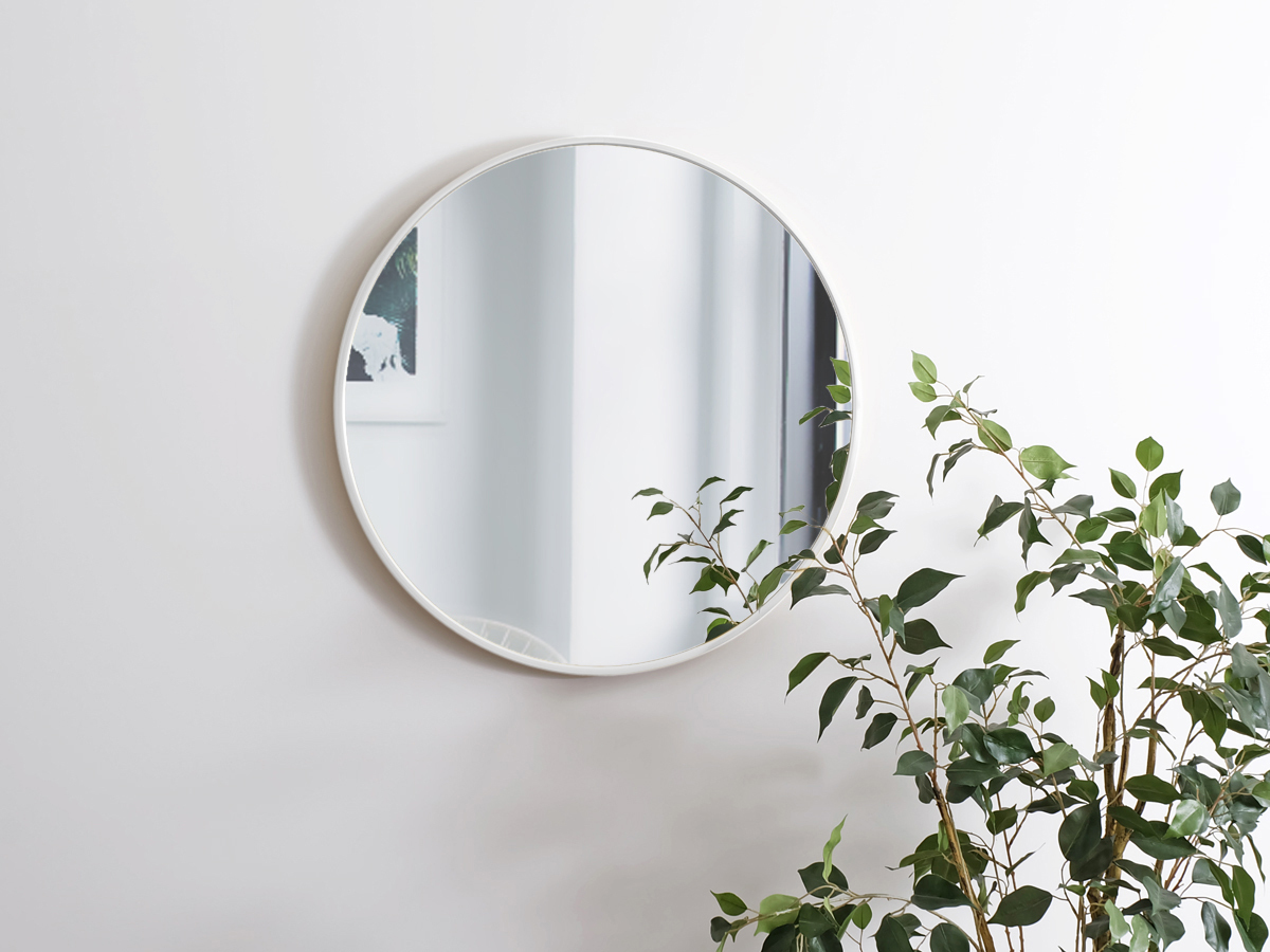 Lon wall mirror 60cm all 3 color aluminium Northern Europe simple stylish round shape 