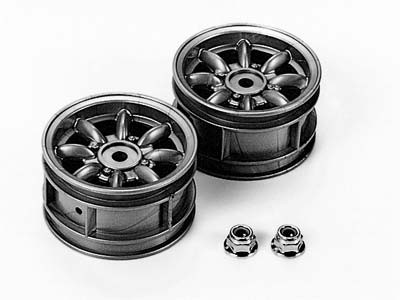 タミヤ SP.569 Mシャーシ8本スポークホイール（銀）50569 ラジコン
