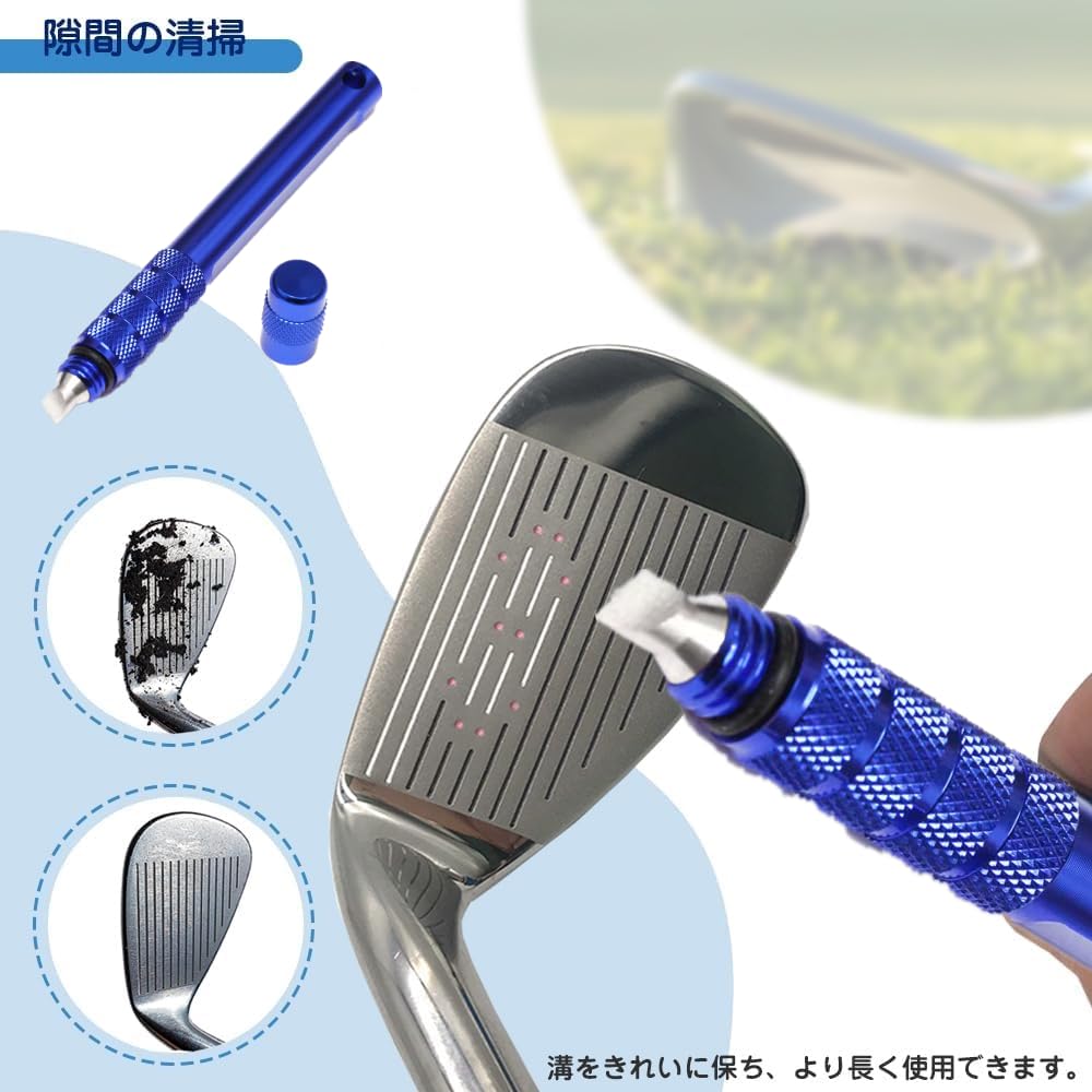  metal Golf Club groove shaving, blue groove tool cleaner Golf Wedge iron groove shaving Club cleaner Wedge iron. cleaning tool 