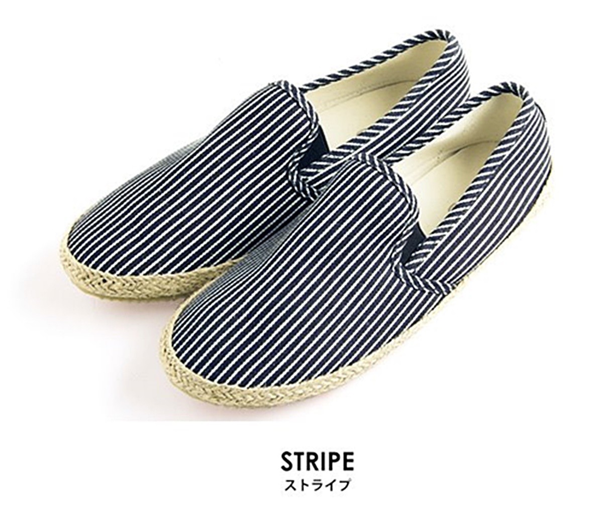  espadrille black stripe men's shoes free shipping sale 