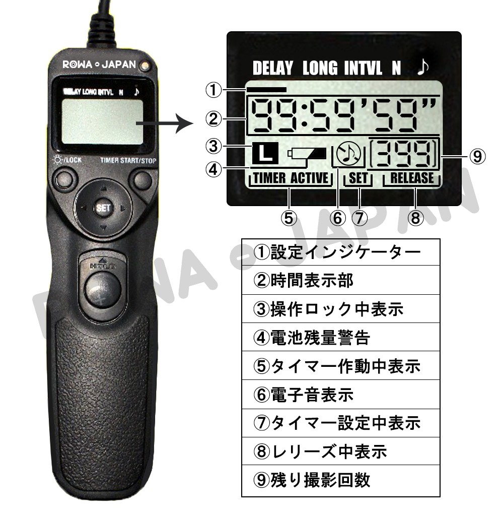  Nikon соответствует MC-30 MC-36 соответствует shutter дистанционный пульт код разблокировка жидкокристаллический LCD Pro специальный таймер c функцией фотосъемка частота установка безграничный PDF японский язык инструкция lower Japan 