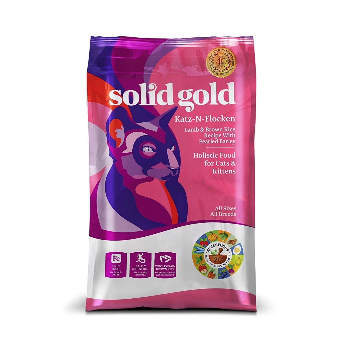 ソリッドゴールド ソリッドゴールド カッツ フラッケン（猫用） 1.8kg×1個 猫用ドライフードの商品画像