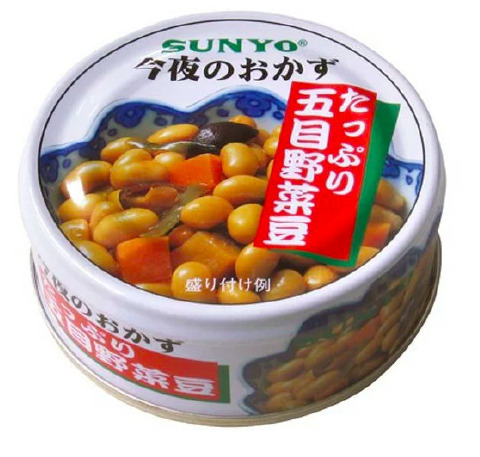 サンヨー堂 サンヨー 今夜のおかず たっぷり五目野菜豆 EOP4号 70g×12缶 缶詰の商品画像