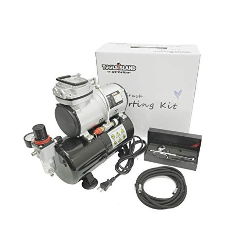 オイルレスコンプレッサー ダブルアクションブラシ スターティングキット 52001の商品画像