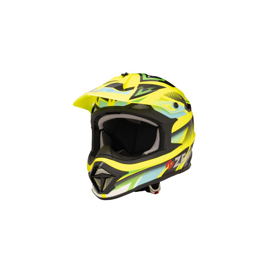  off-road helmet ji- Rod MadJumper2 GRAPHIC FLUO YEL/BLK-GRN