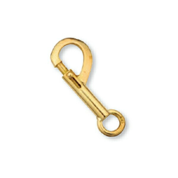 [1 piece sale ] catch 18 gold yellow gold hook length 25.0mm iron .na ska n... Class pl handicrafts supplies metal fittings decoration parts parts K18YG precious metal 