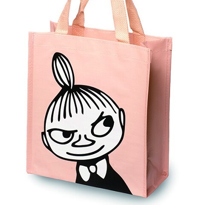  Moomin большая сумка PP производства вставка имеется покупка сумка голубой house ( Финляндия ) подарок сумка little mii Smile розовый [ почтовая доставка использование товар. ]