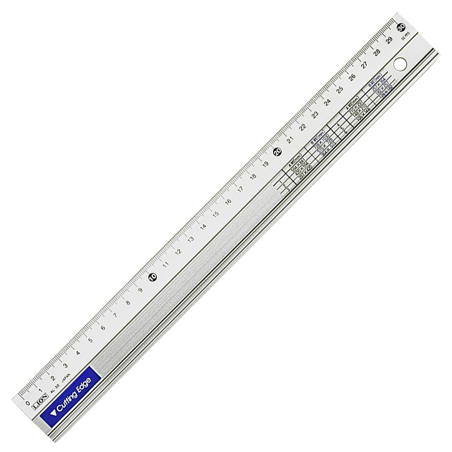  лев офисная работа контейнер разрезной линейка 30cm AL-30 aluminium 