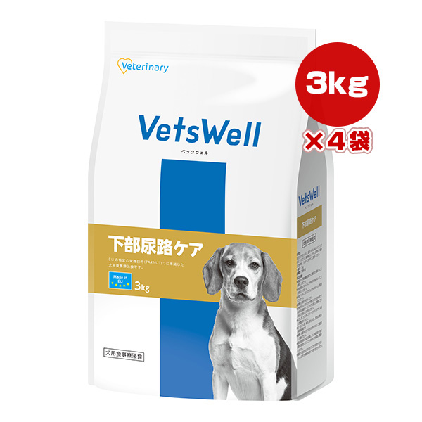 betsu well собака для лечебное питание еда нижняя часть моча . уход 3kg×4 пакет ma LUKA nVa корм для животных собака собака betelina Lee Veterinary VetsWell VET-026 бесплатная доставка 