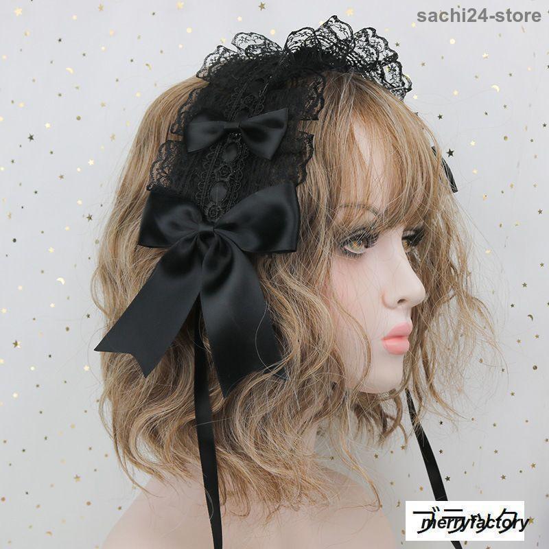  головной убор лента-ободок Лолита Gothic and Lolita женский кружевная лента аксессуары для волос широкий украшение для волос костюм meido женский .